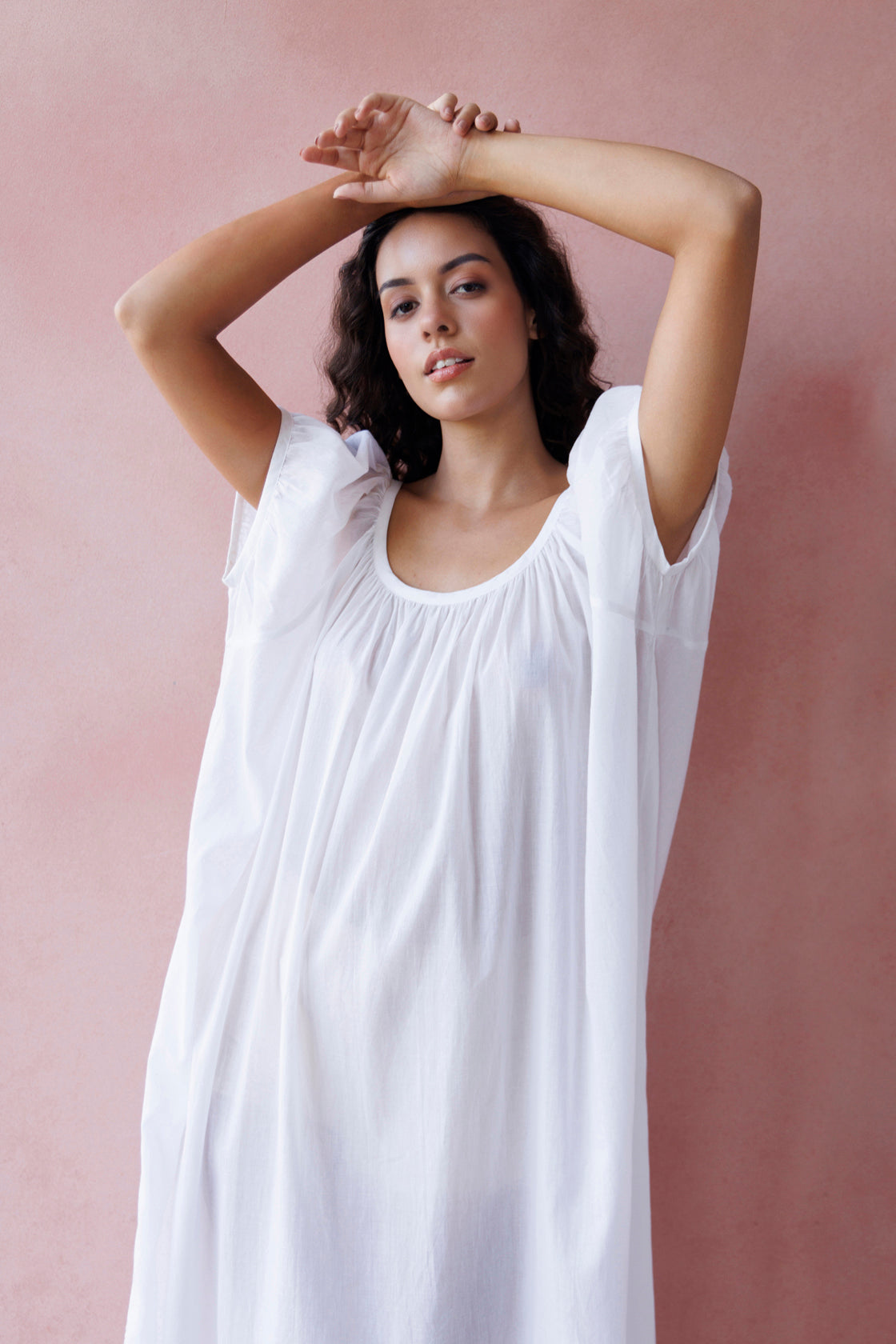 Forget Me Not Organic Cotton Nightie - Ivory