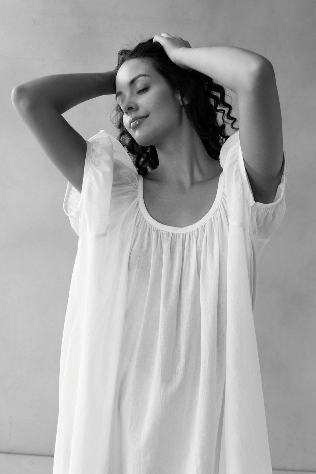 Forget Me Not Organic Cotton Nightie - Ivory